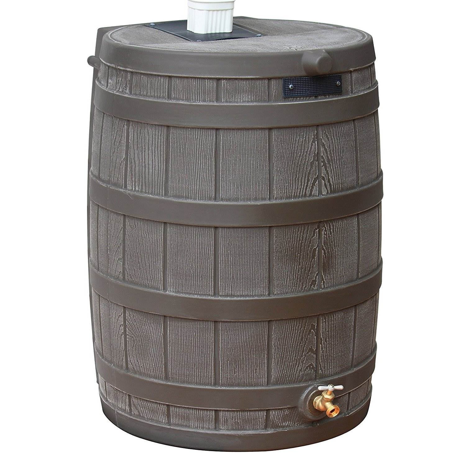 Good Ideas Rain Wizard 50 gal Plastic Rain Barrel w/ Brass Spigot (3 Pack)