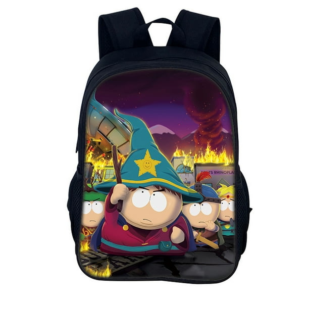 Mochila South Parks Kids School de nailon, 27 x 13 x 40 cm