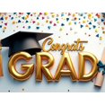 thumbnail image 4 of Graduation Congrats Grad Banner Backdrop Party Decoration Photo Booth Props Celebration Background Event Supplies Stars Ribbons School Ceremony Decor, 4 of 4