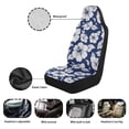 thumbnail image 5 of Uorisanigo Hibiscus Flower Car Seat Covers for Women Anti-Slip Back Fabric Waterproof Front Seat Covers Easy to Install Universal Size Fit for Most Cars SUVs Trucks Vans, 5 of 7