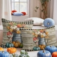 thumbnail image 6 of Fall Throw Pillow Covers&nbsp;20x20 Inch Set of 2 Pumpkin Decorative Pillow Covers Leaves Bird Farmhouse Wood Grain Cushion Cover Pillowcase for Sofa Couch Bed Home Decor, 6 of 9