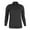 Black, variant on Monterey Club Women's Solid Tailored Collar Long Sleeve Golf Polo Shirt #2671