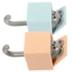 thumbnail image 3 of 2 ganchos adhesivos para colgar en la pared, decorativos para llaves, bonitos ganchos para colgar en la pared., 3 of 7