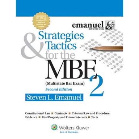 Strategies & Tactics for the MBE 2, Second Edition (Emanuel Bar Review Series), Pre-Owned (Paperback)