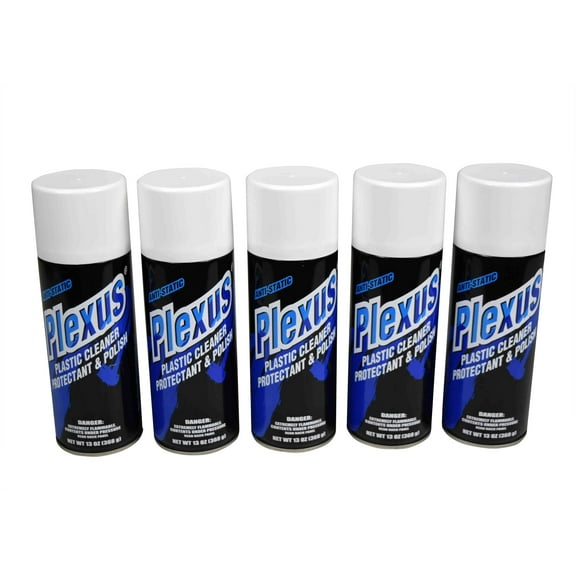 Plexus Plastic Cleaner Protectant & Polish 13oz Can 5 Pack MADE In the USA