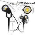 thumbnail image 2 of 4 Pack 12V 5W LED Landscape Light,3000K Warm White,Garden Yard Outdoor Low Voltage Spotlight,IP65 Waterproof, 2 of 7