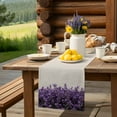 thumbnail image 6 of Table Runner Purple Lavender Table Decoration for Kitchen Dinning Spring Pastoral Style Table Decoration for Indoor Outdoor Party Wedding Decor 13x90 Inch, 6 of 7