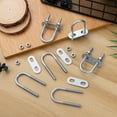 thumbnail image 2 of 6 Pcs Boulons en U Boulons en U en Acier Inoxydable Boulons Ronds en U Boulons en Forme de U Pinces pour Tube en U Boulons pour Quincaillerie Automobiles Marines Remorque, 2 of 8