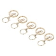 thumbnail image 1 of 30 juegos de anillos de llavero, Kit de llavero de Metal duradero de Color resistente a la deformación con cadena para manualidades, colgantes, cordones dorados, 1 of 14