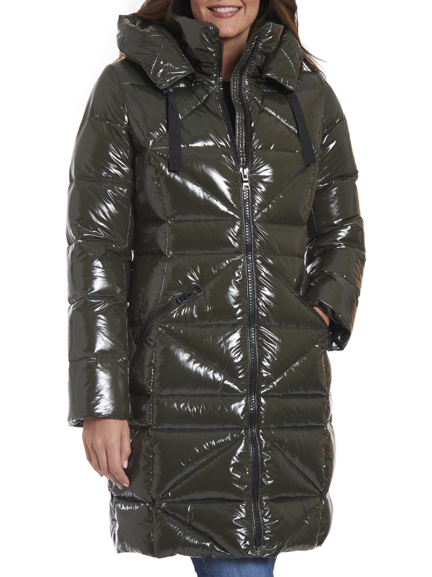 army fatigue puffer coat