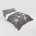 thumbnail image 3 of Grunge Duvet Cover Set, Chemistry Laboratory Display Formula Science Graphic Design Print, Bedding Set with Shams and Fitted Sheet, 3 Sizes, by Ambesonne, 3 of 3