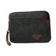 thumbnail image 3 of Bolso de mano para hombre, ligero, con cierre de cremallera, tarjetero, cartera moderna Negro, 3 of 9