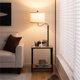 thumbnail image 4 of Lámpara de Pie Costway con Mesa y Puertos de Carga USB Brazo Giratorio 360° para Salón Dormitorio 49 x 34 x 144 cm, 4 of 10