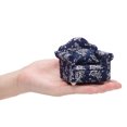 thumbnail image 4 of Bewildely Aplicación de cojín de sofá individual en miniatura Sillón de regalo individual portátil - Comprobador de sofá en miniatura ancho Muñecas y casas de muñecas Flor azul, 4 of 6