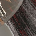 thumbnail image 4 of Masada Rugs Masada Rugs 7'x7' Round Modern Contemporary Round Area Rug in Red, Gray and Black, 4 of 10