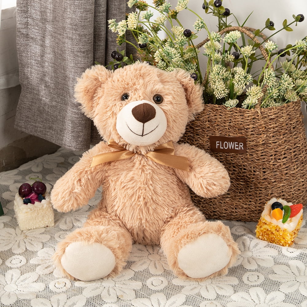 MorisMos Bulk Large Kids Plushies: Pack of 3 Teddy Bears 13.8