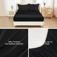 thumbnail image 5 of Queen Comforter Set 7 Piece Black - Bed in a Bag Queen Boho Lightweight Fluffy Tufted Bedding Sets with Comforter, Sheets, Pillowcases & Shams, 5 of 14