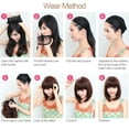 thumbnail image 2 of Perruques Courtes en Cheveux Humains Perruque Ondulée Résistante à la Chaleur Perruques en Cheveux Synthétiques Lace Front pour Femmes Naturelles Perruques pour Femmes, 2 of 4