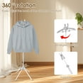 thumbnail image 3 of NUAHRHY Adjustable Garment Steamer Hanger Strong Load Capacity Easy to Install Clothes Steamer Stand Removable Rotatable Steamer Stand Rack for Steaming Clothes, 3 of 8