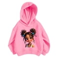 thumbnail image 3 of Hiijoy Girls Graphic Hoodies Casual Sweatshirts Drop Shoulder Pullovers, Pink, Sizes 3-10, 3 of 3