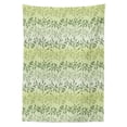 thumbnail image 3 of Ambesonne Leaves Tablecloth Rectangular Table Cover, Venetian Inspired Flora, 52"x70", Green Pale Green, 3 of 4