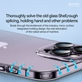 thumbnail image 5 of Nalacover For iPhone 14 Pro Max Ultra Slim Clear Case,Luxury Crystal Transparent PC Bumper Shockproof Dust-proof Glass All-in-one Camera Lens Protector Fit Cover.For iPhone 14 Pro Max,Blue, 5 of 6