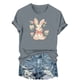 thumbnail image 3 of TaTaai Ladies Easter Fashion Short Sleeve T Shirt Round Neck Casual Printed Tops Loose Fit Soft Comfortable Tee for Daily Wear Spring Holiday Gift Idea Gift, 3 of 6