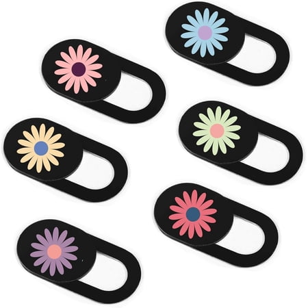 Webcam Cover Slide Ultra Thin Laptop Camera Privacy Daisy 6 Pack