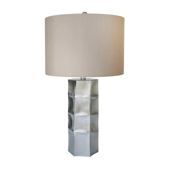 Bethel International Table Lamp Silver Metal