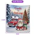 thumbnail image 5 of Santa is Coming Persian Merry Christmas Xmas Noel Truck Tree Quilt Blanket Cat Lover Kitten Owner Gifts Cozy Comforter Throw Blanket - 02023, 5 of 5