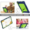 thumbnail image 2 of FIEWESEY For TCL NXTPAPER 11 Tablet Model 9466X6 2023 Model Case Heavy Duty Shockproof Rugged Protective 11 inch Cover with Kickstand Kids Friendly For TCL NXTPAPER 11 inch - Navy Green, 2 of 8
