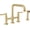 Unlacquered Brass (Living Finish), variant on Rohl A3358ilws-2 Campo 1.5 GPM Widespread Bridge Kitchen Faucet - Black
