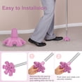 thumbnail image 5 of SupreGear 3/4 inch Cane Tip - Heavy-duty Rubber Non-slip Support with Six Point Traction, Self-standing, Light Pink, 5 of 8