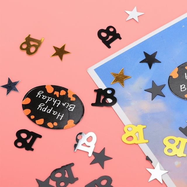 Fiesta de cumpleaños de PVC que lanza confeti que lanza la decoración de la ropa del confeti diseñada a medida Jadeshay A