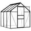 thumbnail image 7 of vidaXL Greenhouse Anthracite and transparent Aluminum, Polycarbonate Large, 7 of 7