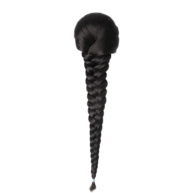 DPTALR Elastic Net Drawstring Net Bag Fishbone Braid Wig Multi-strand Braid Ponytail