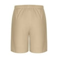 thumbnail image 6 of Men Summer Shorts Casual Fashion Solid With Pocket Elastic Waist Short Pants, 6 of 7