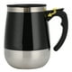thumbnail image 2 of Taza de agua magnética eléctrica de acero inoxidable con carga USB, taza mezcladora automática para café y leche, 400 ml, color negro, 2 of 15