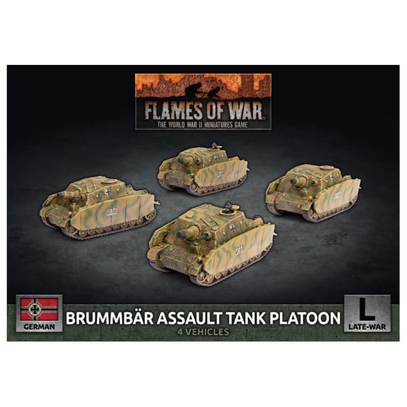 Flames of War: German Brummbär Assault Tank Platoon (Late-War)