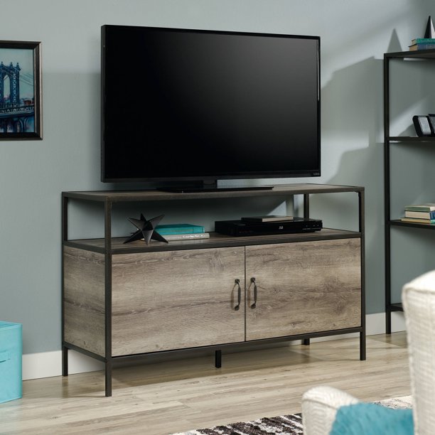 Mainstays Metro TV Stand for TVs up to 50", Grey Oak Finish Walmart