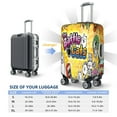 thumbnail image 6 of Battle Cats Luggage Cover Approved Travel Suitcase Protector Elastic Washable Baggage Covers For 25-28 Inch Luggage, 6 of 9