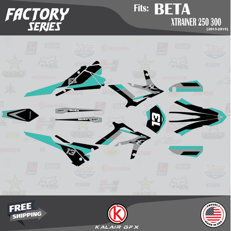 Kalair GFX Graphics Kit for Beta XTRAINER 250 and 300 (2015-2019) Factory Series Kalair GFX Graphics Kit for Beta XTRAINER 250 and 300 (2015-2019) Factory Series