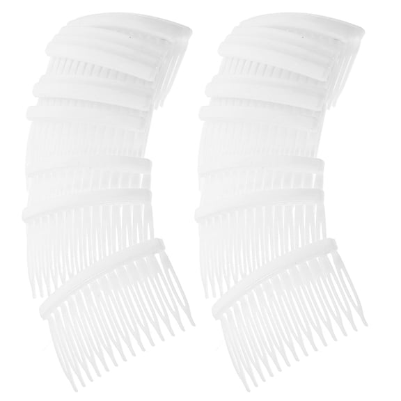 PAMINGONO 50Pcs Hair Accessories Side Combs in White for Special Occasions