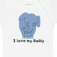 thumbnail image 4 of Inktastic I Love My Daddy Elephant Blue Boys Baby Bodysuit, 4 of 5