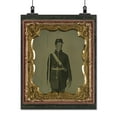 thumbnail image 2 of Print: Unidentified Soldier In Union Uniform With Bayoneted Rifle Musket, 2 of 4