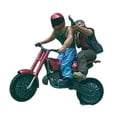 thumbnail image 4 of Xuanheng 1/64 Mini Motard et Moto en Résine Mini Motard Masqué pour Jardin Féerique Rouge, 4 of 8