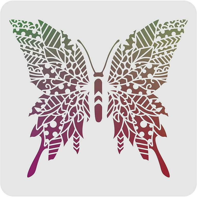Butterfly Stencil Template for Arts & Crafts - Durable and Reusable