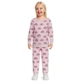 thumbnail image 2 of Garanimals Toddler Girl Long Sleeve Print Fleece Sweatshirt, Sizes 2T-5T, 2 of 6