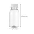 thumbnail image 2 of Bouteilles Jus Vides Bouteille Transparente Contenants de Boisson Lait Réutilisable Boisson Plastique Eau Contenants Transparents Bouchons Couvercles, 2 of 7