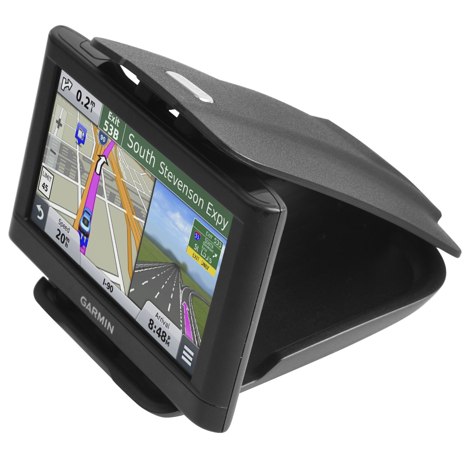 GPS Dash Mount [Matte Black Dock] for Garmin Nuvi Drive Dezl Drivesmart Driveassist DriveLuxe
